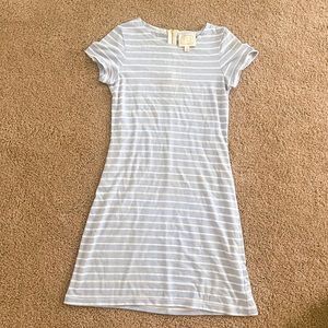 Sail to Sable Blue and White Stripped Dress